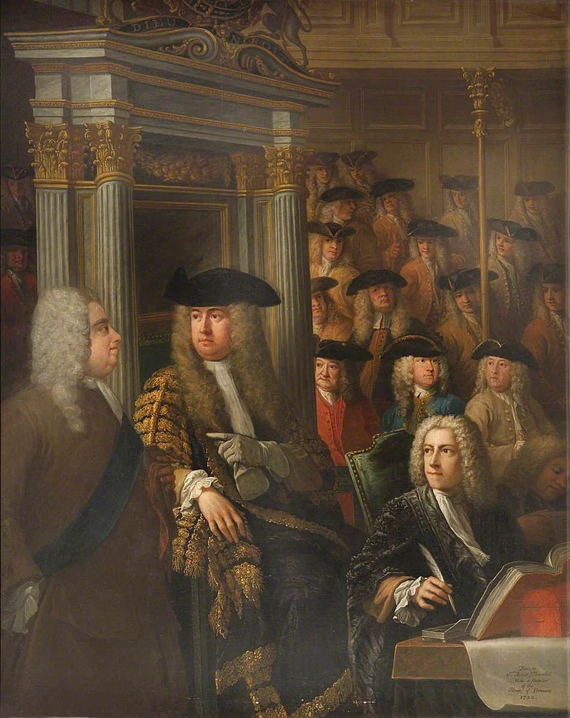 Il relatore Arthur Onslow invita Sir Robert Walpole a parlare alla Camera dei Comuni - National_Trust